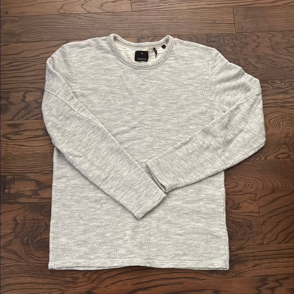 JUNK de LUXE Men's L Gray Long Sleeve gray Crew Neck sweater luxury brands